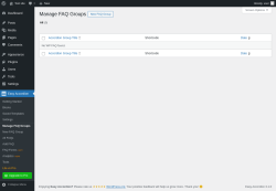 Page screenshot: Easy Accordion &rarr; Manage FAQ Groups