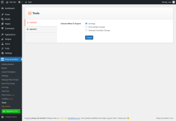 Page screenshot: Easy Accordion &rarr; Tools