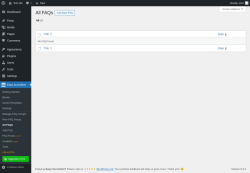 Page screenshot: Easy Accordion &rarr; All FAQs