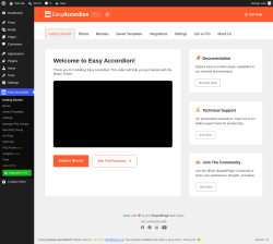 Page screenshot: Easy Accordion