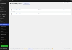 Page screenshot: Easy Accordion &rarr; Manage FAQ Groups