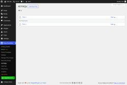 Page screenshot: Easy Accordion &rarr; All FAQs