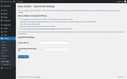Page screenshot: Settings → Easy AI SEO