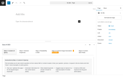Page screenshot: Add New Page ‹ Test site — WordPress