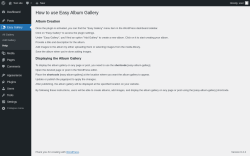 Page screenshot: Easy Gallery → Help