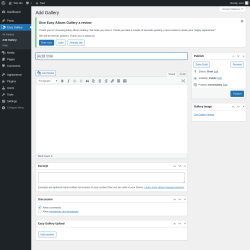 Page screenshot: Easy Gallery → Add Gallery