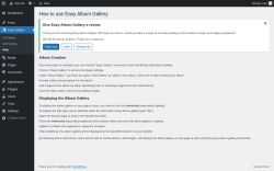 Page screenshot: Easy Gallery → Help
