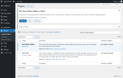 Page screenshot: Plugins ‹ Test site — WordPress