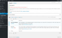 Page screenshot: Plugins &lsaquo; Test site &mdash; WordPress