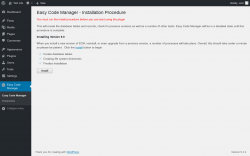 Page screenshot: Easy Code Manager