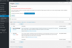 Page screenshot: Plugins &lsaquo; Test site &mdash; WordPress