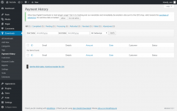 Page screenshot: Downloads → Payment History