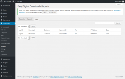 Page screenshot: Downloads → Reports → Logs