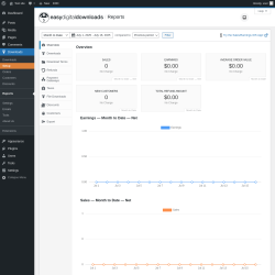 Page screenshot: Dashboard → Store Reports