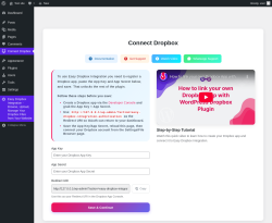Page screenshot: Connect Dropbox
