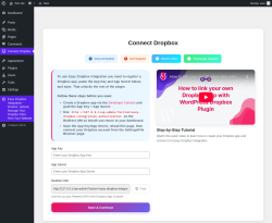 Page screenshot: Easy Dropbox Integration - Browse, Upload, Manage Your Dropbox Files from Your Website