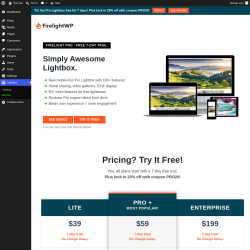 Page screenshot: Lightbox &rarr; Go Pro