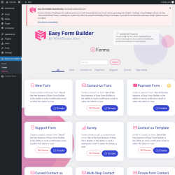 Page screenshot: Easy Form Builder → Create