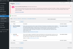Page screenshot: Plugins ‹ Test site — WordPress