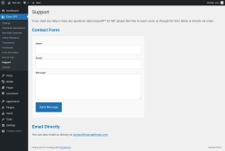 Page screenshot: Easy GPT → Support