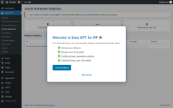 Page screenshot: Easy GPT → Article Refresher