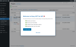 Page screenshot: Plugins ‹ Test site — WordPress