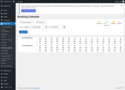 Page screenshot: Easy Hotel → Booking Calendar