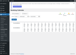 Page screenshot: Easy Hotel → Booking Calendar