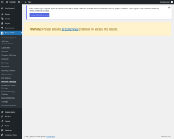 Page screenshot: Easy Hotel → Reviews Settings