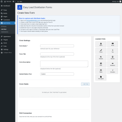 Page screenshot: ELD Forms &rarr; Add New