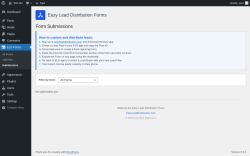 Page screenshot: ELD Forms &rarr; Submissions