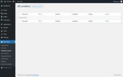Page screenshot: Easy Map &rarr; Manage Location