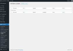 Page screenshot: Easy Map &rarr; Manage Store Locator