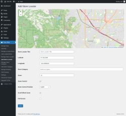 Page screenshot: Easy Map &rarr; Add Store Locator