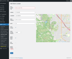 Page screenshot: Easy Map &rarr; Add Store Locator
