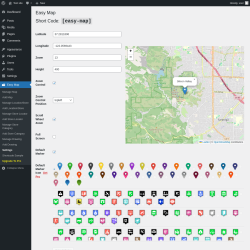 Page screenshot: Easy Map &rarr; Settings