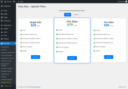 Page screenshot: Easy Map &rarr; Upgrade To Pro