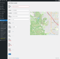 Page screenshot: Easy Map &rarr; Add Store Locator