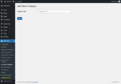 Page screenshot: Easy Map &rarr; Add Store Category