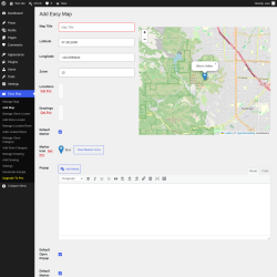 Page screenshot: Easy Map &rarr; Add Map