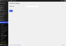 Page screenshot: Easy Map &rarr; Add Store Category