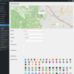 Page screenshot: Easy Map &rarr; Add Map