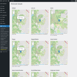 Page screenshot: Easy Map &rarr; Shortcode Sample