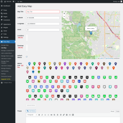 Page screenshot: Easy Map &rarr; Add Map