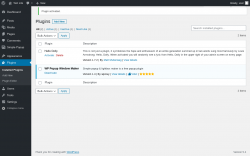 Page screenshot: Plugins &lsaquo; Test site &mdash; WordPress