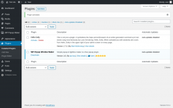 Page screenshot: Plugins &lsaquo; Test site &mdash; WordPress