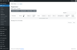 Page screenshot: School → Registration