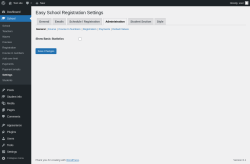 Page screenshot: School → Settings → Administration