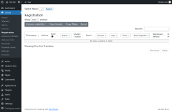 Page screenshot: School → Registration