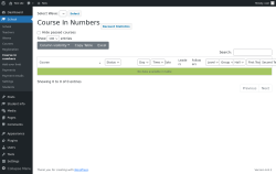 Page screenshot: School → Course in numbers